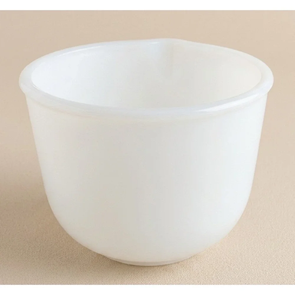 Vintage Glasbake Mixing Bowl Made for Sunbeam, Milk Glass, 20CJ, 6.5